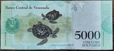 Billet 5000 Bolivares