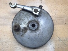 BULTACO SHERPA T  front brake backing plate & Shoes nice