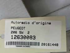 Autoradio d'origine PEUGEOT 206 PHASE 1 BREAK 6564E7
