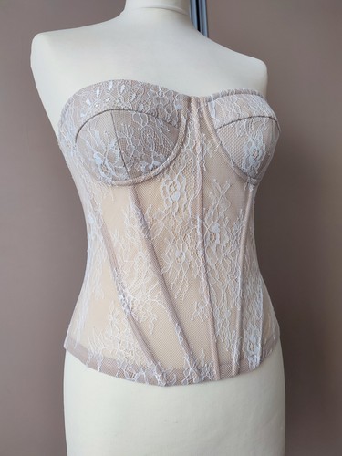 Bustier corset dentelle - bustier, en