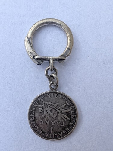 Porte clé ancien argent - ancien,
