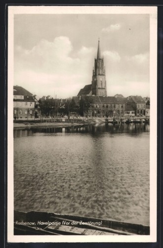 Carte postale rathenov partie - carte, rathenov,