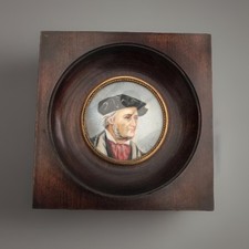 ANCIENNE MINIATURE PEINTE A LA