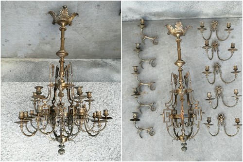 Ancien lustre style empire - lustre,