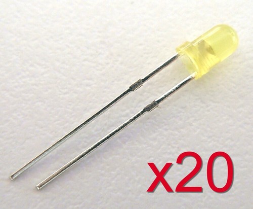 Lot 20x led diode - led, jaune