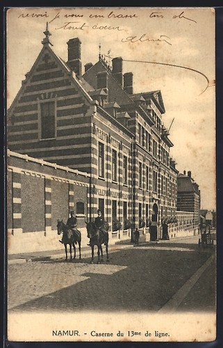 Cpa namur caserne 13me de - du,