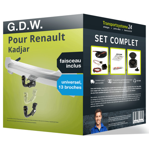 Attelage amovible pour - g.d.w.,