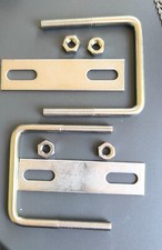 2 attaches en u pour timon de remorque 