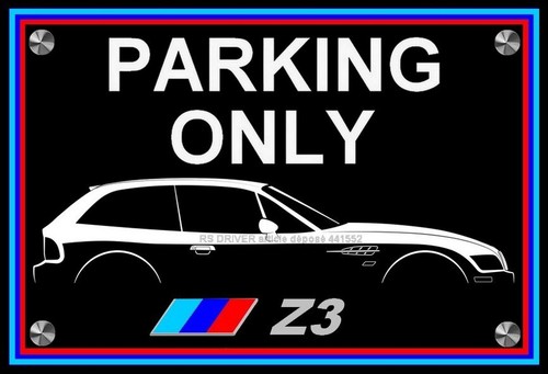 Plaque parking only - ",