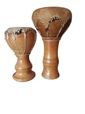 Djembe marocain bois verni - , en