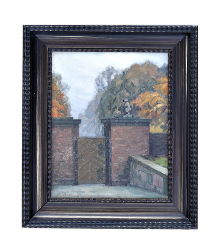 Huile sur toile signé e - toile,
