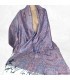 Pashmina soie bleu - soie, vieux