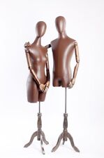 Mâle Féminine Mannequin Du Couturier Bois Pauvre Mains Réglable Similicuir