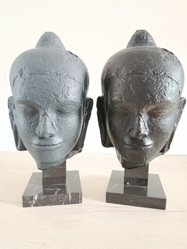 Statues vintage tête - tête, de