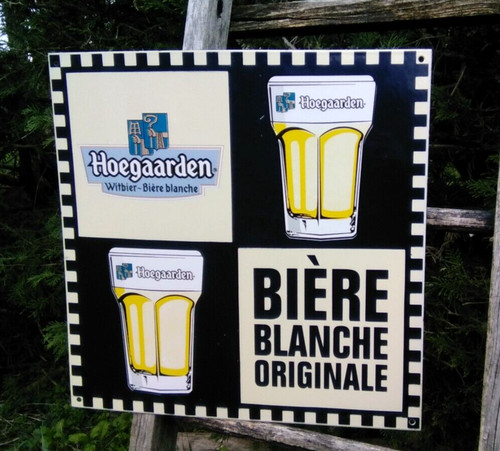 Plaque emaillee bière belge - plaque,