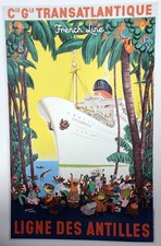 Affiche Poster Bateau Paquebot