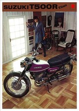 SUZUKI Brochure T500 R Titan 1971 Catalog Catlogue REPRO T500R