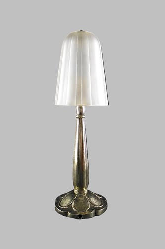 Lampe art deco verre - verre, hettier