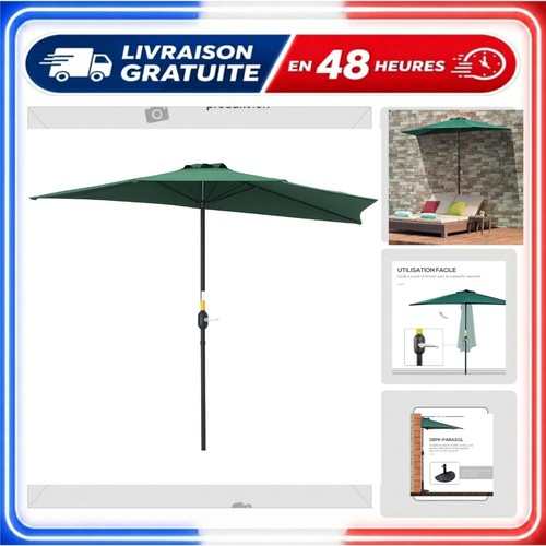 Demi parasol balcon - , outsunny