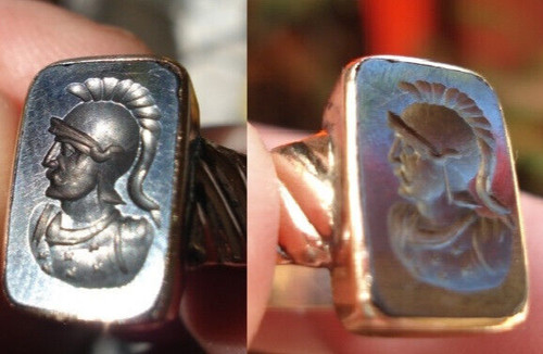 Chevalière 18k onyx noir - 18k,