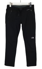 THE NORTH FACE Pantalons Windwall Femme SMALL Noir Régulier Ceinturé Zip