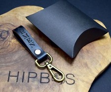 Porte-clés porte-clés boucle ceinture en cuir personnalisé fait main avec fer...