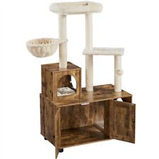 Maison de Toilettes pour Chat Meuble Litiere Polyvalent