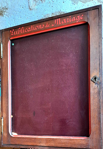 Anciennne vitrine affichage - anciennne,