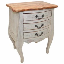 Table de Chevet Armoire de Lit Rangement Chambre Bois d'Acajou Massif vidaXL