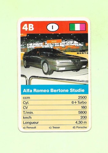 Carte alfa romero - n°4b,