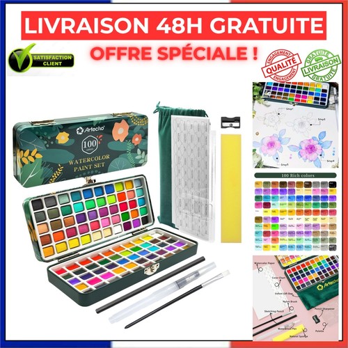 Artecho aquarelle 100 - 100, couleurs