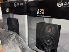 Pair Adam Professional Audio A3X Active Powered Studio Monitors - MINT in box 