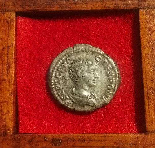 Romaine géta denier - romaine,