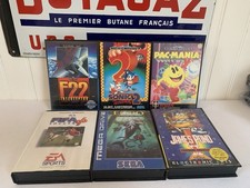 🪩 6 Jeux SEGA MEGA DRIVE PAC.MANIA F22 SONIC 2 FIFA 96 ECCO JAMES POND 2 🇫🇷