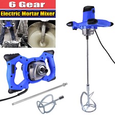 2600W Mixeur de mortier Malaxeur à main Mélangeur Malaxeur Bétonnières 6-Speed