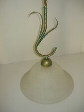 Wrought Iron Suspension Chandelier with Kitchen Glass Salon