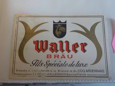 ETIQUETTE    BIERE  WALLER