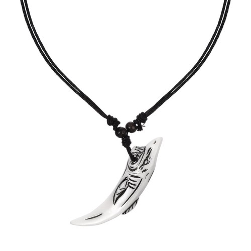 Collier perles bois - collier,