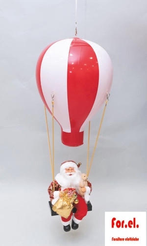 Père noël montgolfière - père,