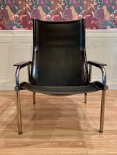 FAUTEUIL INCLINABLE CUIR NOIR