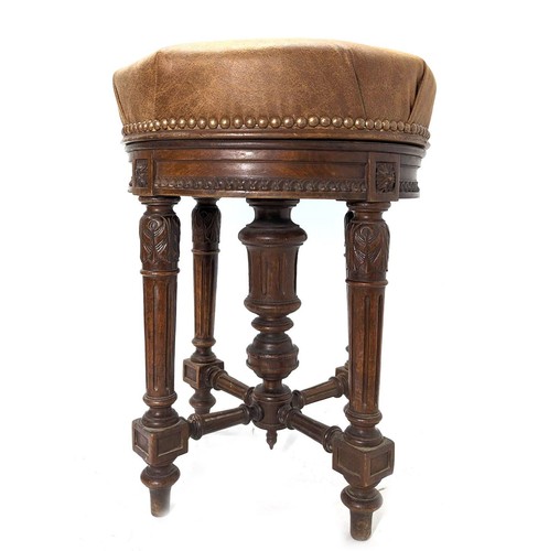 Tabouret piano noyer - tabouret,