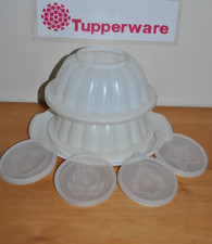 👑TUPPERWARE Moule à Charlotte Fond Plateau Couvercle 20 Cm Complet 8 pièces