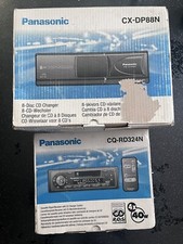 Autoradio Panasonic CQ RD324N, Chargeur Laser CX DP88N Télécommande Vintage￼