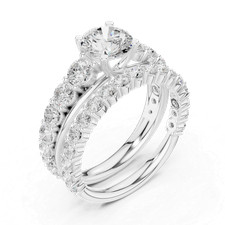 Bague en diamant cultivée en