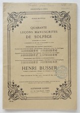 Quarante leçons manuscrites