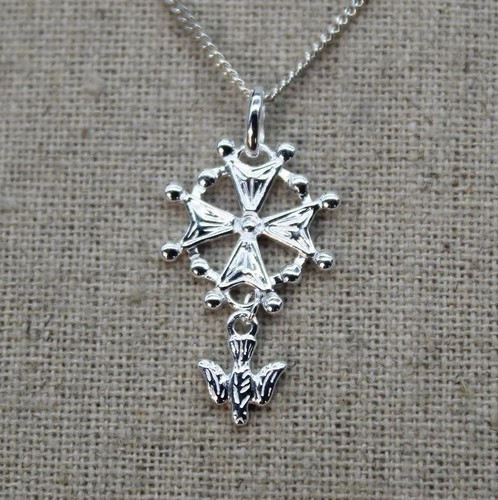 Collier croix huguenote argent - croix,