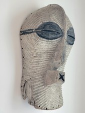 Masque Africain SONGYE République du Congo en Bois Arts Premiers 40 cm