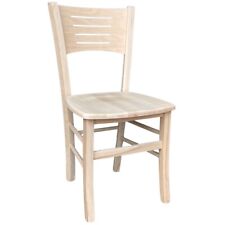 Chaise en Bois Amelia Brute De A Peindre Avec Siège Bois Massif