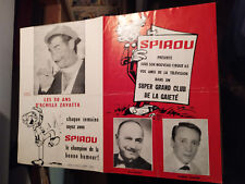 spirou programme cirque 1965 club de la gaieté