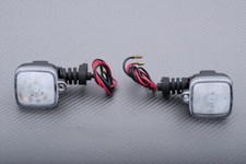 Paire de Clignotants Avant Led Blanc Clair D et G HONDA SH50 SCOOPY 1996-2005